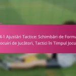 3-2-4-1 Ajustări Tactice: Schimbări de Formație, Înlocuiri de Jucători, Tactici în Timpul Jocului