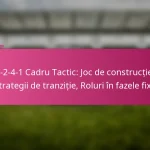 3-2-4-1 Cadru Tactic: Joc de construcție, Strategii de tranziție, Roluri în fazele fixe
