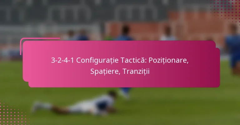 3-2-4-1 Configurație Tactică: Poziționare, Spațiere, Tranziții