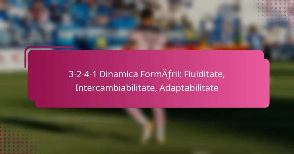 3-2-4-1 Dinamica Formării: Fluiditate, Intercambiabilitate, Adaptabilitate