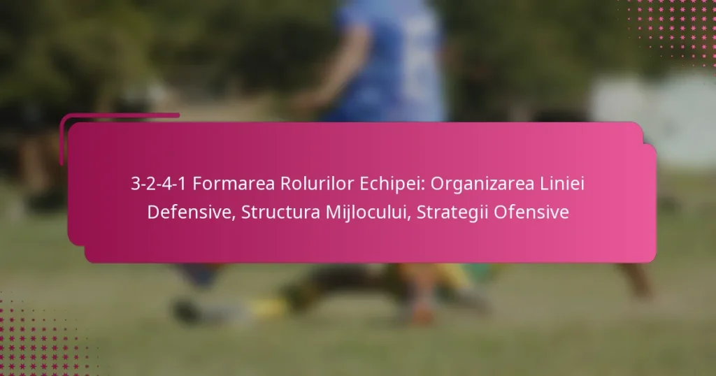 3-2-4-1 Formarea Rolurilor Echipei: Organizarea Liniei Defensive, Structura Mijlocului, Strategii Ofensive