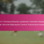 3-2-4-1 Formarea Rolurilor Jucătorilor: Funcțiile Fundasului Lateral, Sarcinile Mijlocașului Central, Poziționarea Atacantului