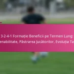 3-2-4-1 Formație Beneficii pe Termen Lung: Sustenabilitate, Păstrarea Jucătorilor, Evoluția Tactică