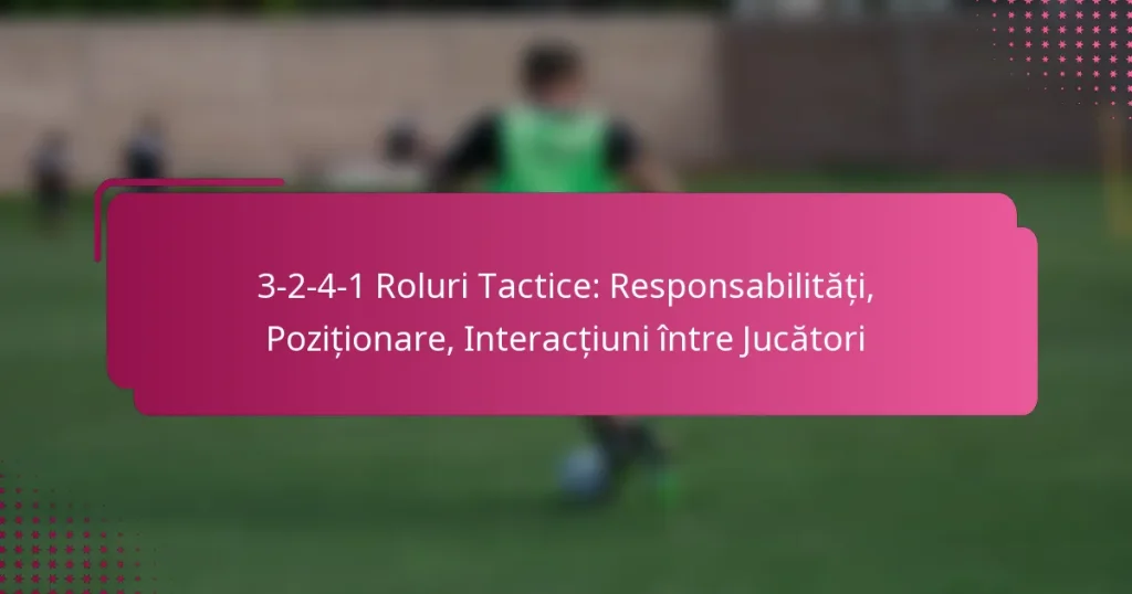 3-2-4-1 Roluri Tactice: Responsabilități, Poziționare, Interacțiuni între Jucători