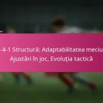 3-2-4-1 Structură: Adaptabilitatea meciului, Ajustări în joc, Evoluția tactică