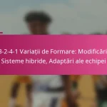 3-2-4-1 Variații de Formare: Modificări, Sisteme hibride, Adaptări ale echipei