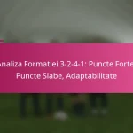 Analiza Formatiei 3-2-4-1: Puncte Forte, Puncte Slabe, Adaptabilitate