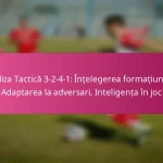 Analiza Tactică 3-2-4-1: Înțelegerea formațiunilor, Adaptarea la adversari, Inteligența în joc