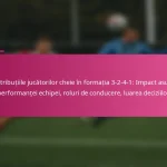 Contribuțiile jucătorilor cheie în formația 3-2-4-1: Impact asupra performanței echipei, roluri de conducere, luarea deciziilor