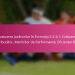 Evaluarea Jucătorilor în Formația 3-2-4-1: Evaluarea Contribuțiilor, Metricilor de Performanță, Eficienței Rolului