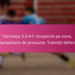 Formația 3-2-4-1: Acoperire pe zone, Declanșatoare de presiune, Tranziții defensive