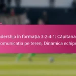 Leadership în formația 3-2-4-1: Căpitanatul, Comunicația pe teren, Dinamica echipei
