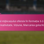 Rolul mijlocașului ofensiv în formația 3-2-4-1: Creativitate, Viziune, Marcarea golurilor