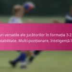 Roluri versatile ale jucătorilor în formația 3-2-4-1: Adaptabilitate, Multi-poziționare, Inteligență în joc